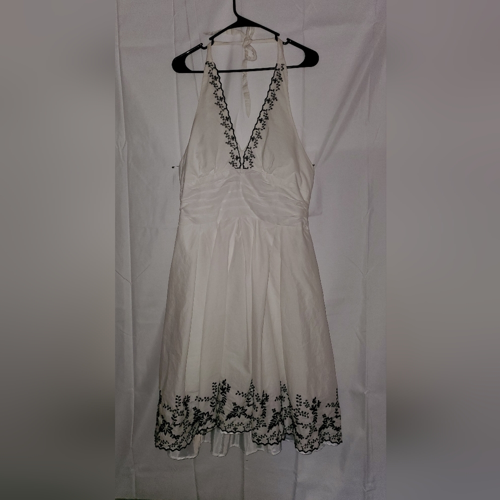 Dressbarn white Halter dress size 16
